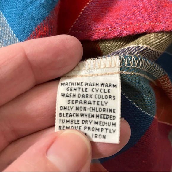 Vintage 80s Arrow Brigade Multicolor Plaid Button Down Shirt-Deadstock NWT Small - Picture 7 of 9